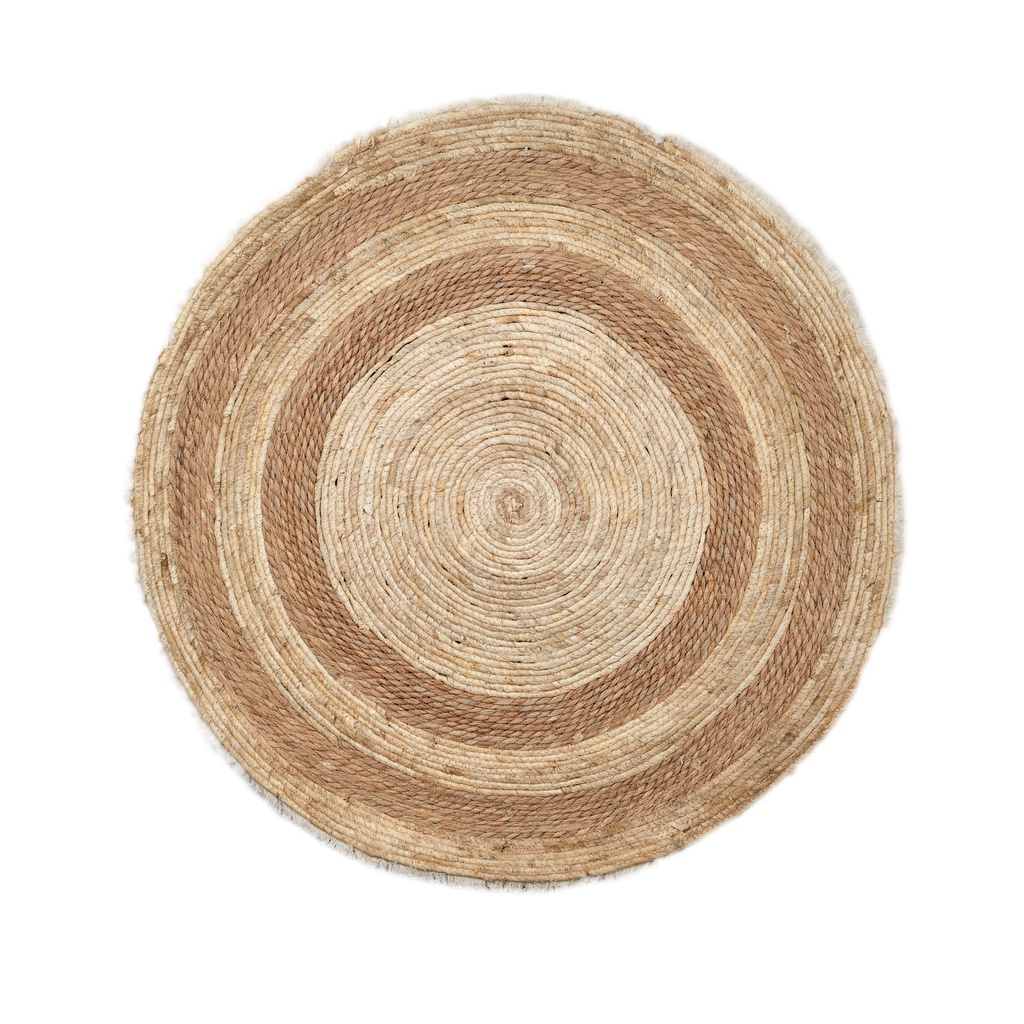 MZL4-03 تعليقة خوص دائرية دوائر فاتح و غامق 100سم