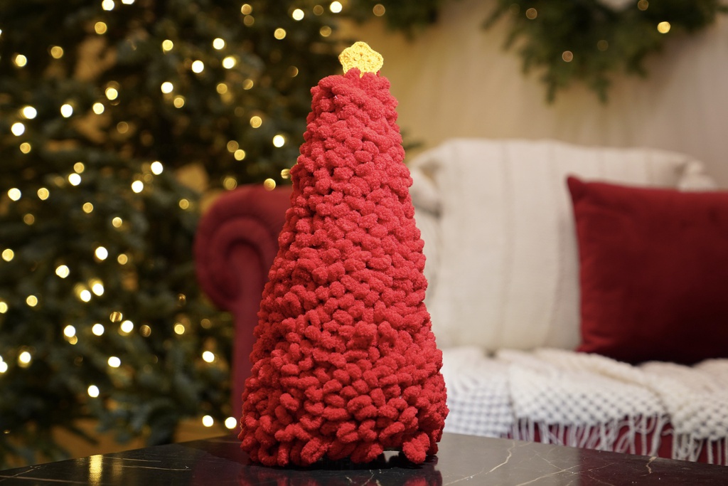 Minime شجرة كرسمس كروشيه بكركش