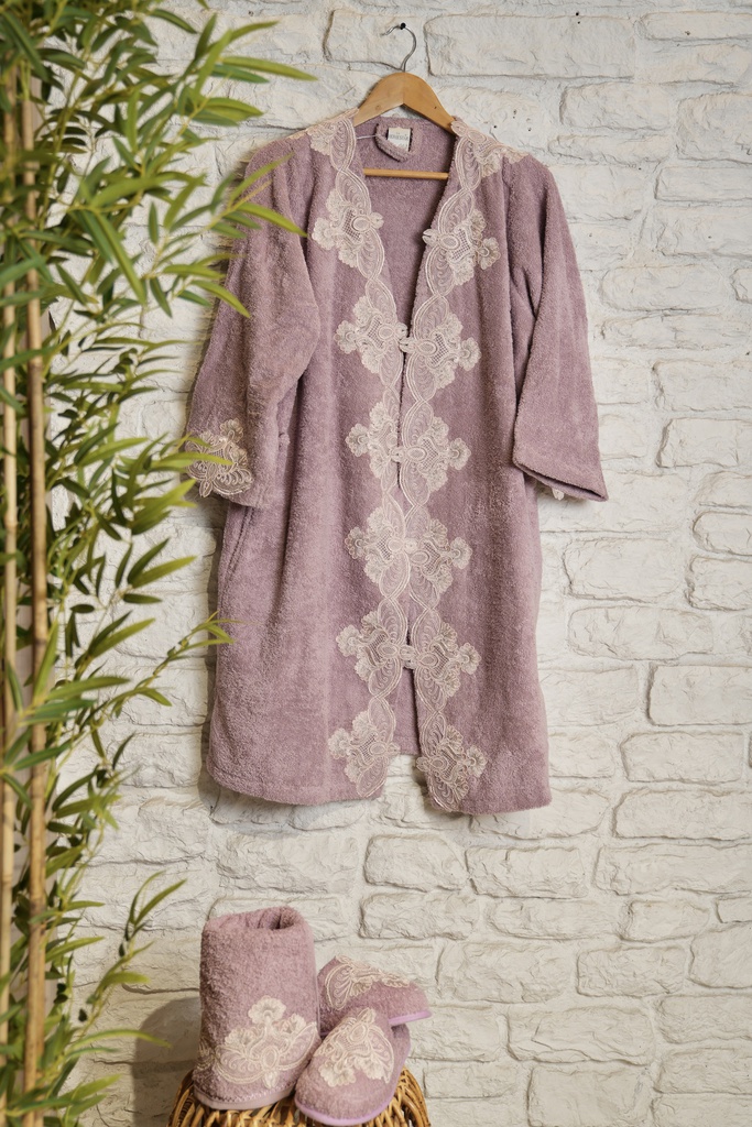 HS-23 (3 قطع) سيت برنص حمام نسائي قطن