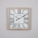 O5-15 ساعة جدارية مربعة 40 سم إطار خشبي
