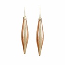 PCH-07  زينة شجرة ذهبي و وردي طويلة 2 قطع