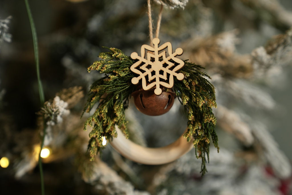 Bloom-12 سيت زوج اكليل خشب صغير