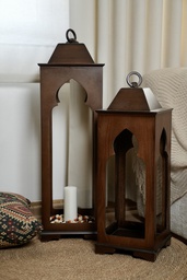 فانوس خشبي ارضي