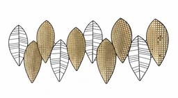 O12-01 لوحة معدنية اوراق شجر