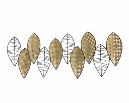 O12-01 لوحة معدنية اوراق شجر