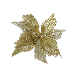 PCH-19 وردة قماش ذهبي لماع