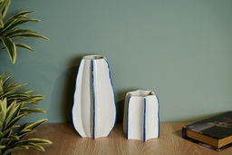 O4-13/14 فازة سداسي بخطوط زرقاء